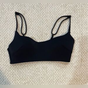 Victoria's Secret Pure Black  Love Cloud Smooth Straight Neck Lounge Bra Size Sm